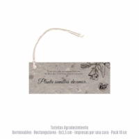 16 Tarjetas de Agradecimiento Germinables