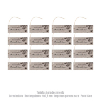 16 Tarjetas de Agradecimiento Germinables - Imagen 2